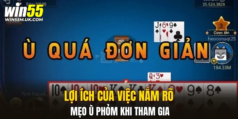 Lợi ích của việc nắm rõ mẹo ù Phỏm khi tham gia