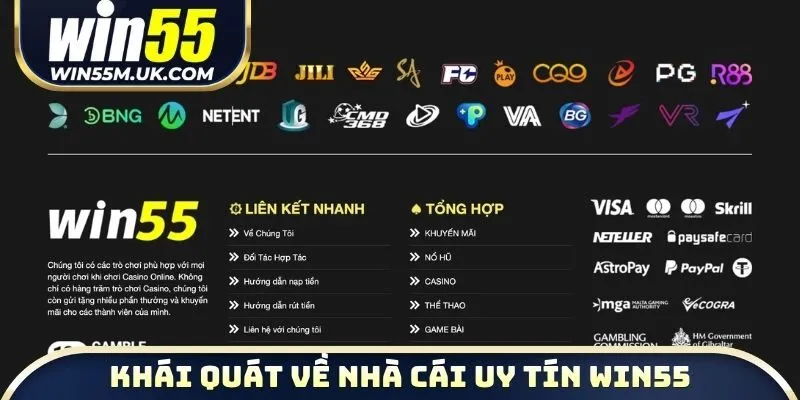 Dữ kiện khái quát về nhà cái uy tín WIN55